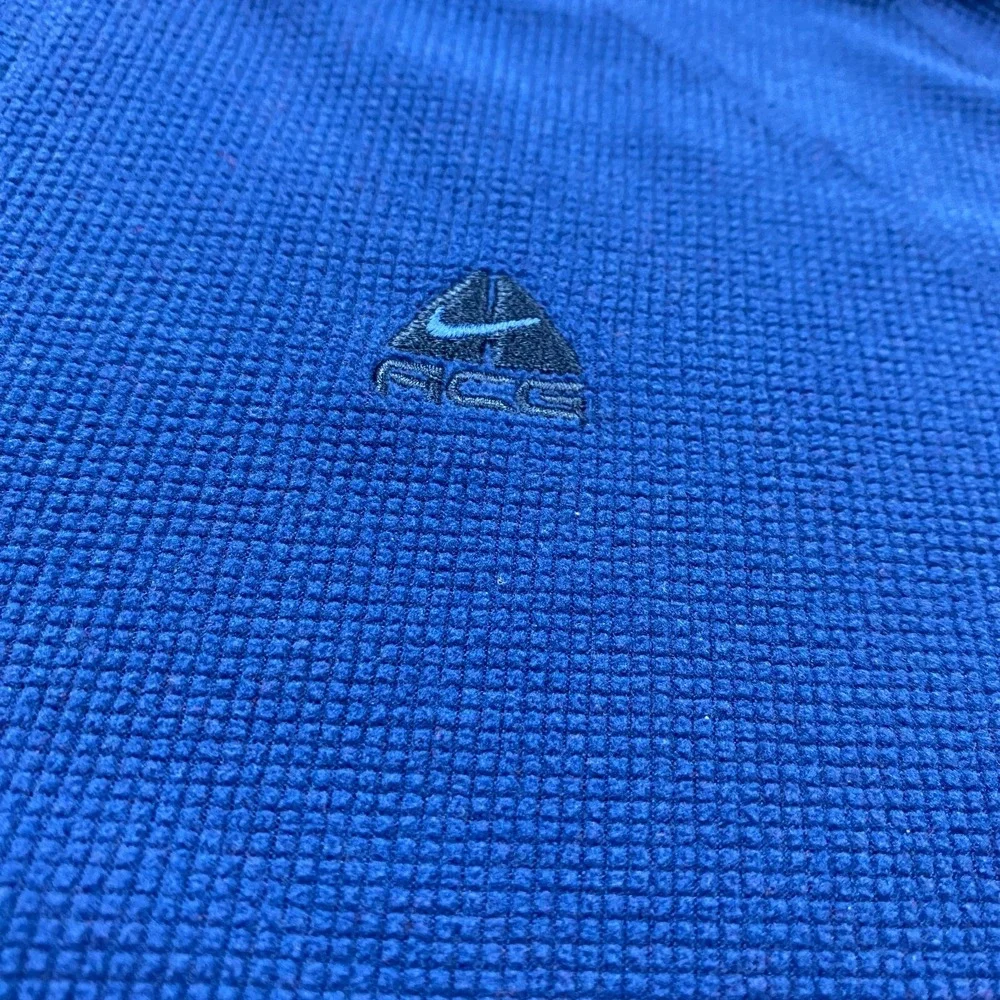 vintage Nike sweater ACG mens L 1/4 Zip waffle pullover sports waffle
